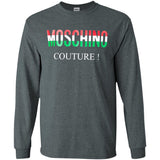 Moschino - Couture logo T-shirt - men - Cotton - 50 - Black G240 Gildan LS Ultra Cotton T-Shirt