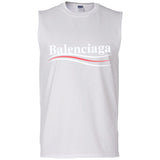 Balenciaga, Logo cotton T-shirt, Women, Black G270 Gildan Men's Ultra Cotton Sleeveless T-Shirt