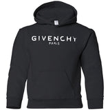 Givenchy Men's Destroyed Logo Graphic T-Shirt, Black, Men's G185B Gildan Youth Pullover Hoodie