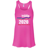 President Trump keep America great 2020 B8800 Bella + Canvas Flowy Racerback Tank