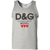 Dolce & Gabbana - Printed Cotton-jersey T-shirt - White G220 Gildan 100% Cotton Tank Top
