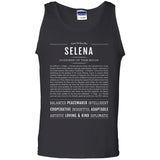 Selena  Classic Name Print t shirt G220 Gildan 100% Cotton Tank Top