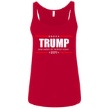 Trump Grab America  By the Pussy Again t shirt 6488 Bella + Canvas Ladies' Relaxed Jersey Tank