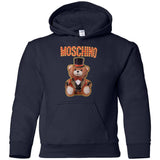 Moschino Circus Bear T-shirt Black - Black G185B Gildan Youth Pullover Hoodie