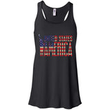 i'm American t shirt B8800 Bella + Canvas Flowy Racerback Tank