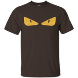 Black Fendi Monster Yellow Eyes T-Shirt 1 G200 Gildan Ultra Cotton T-Shirt