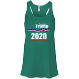 President Trump keep America great 2020 B8800 Bella + Canvas Flowy Racerback Tank