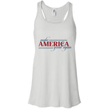 Make america great again t shirt B8800 Bella + Canvas Flowy Racerback Tank