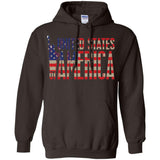 i'm American t shirt G185 Gildan Pullover Hoodie 8 oz.