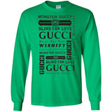 Gucci logomania print gucci men's t shirt G240 Gildan LS Ultra Cotton T-Shirt