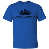 Dolce & Gabbana Crown D&G Logo Ringer Tee G200 Gildan Ultra Cotton T-Shirt