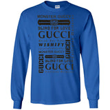 Gucci logomania print gucci men's t shirt G240 Gildan LS Ultra Cotton T-Shirt