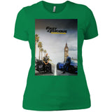 FAST AND FURIOUS 9 HOBBS AND SHAW movie poster t shirt NL3900 Next Level Ladies' Boyfriend T-Shirt