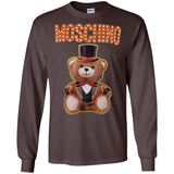 Moschino Circus Bear T-shirt Black - Black G240 Gildan LS Ultra Cotton T-Shirt