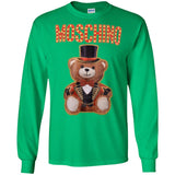 Moschino Circus Bear T-shirt Black - Black G240 Gildan LS Ultra Cotton T-Shirt