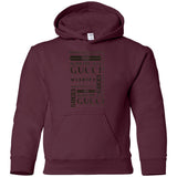 Gucci logomania print gucci men's t shirt G185B Gildan Youth Pullover Hoodie