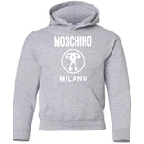Moschino Kids - logo print T-shirt - kids - Cotton G185B Gildan Youth Pullover Hoodie