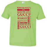 Gucci logomania print Red color gucci men's t shirt 3321 Rabbit Skins Toddler Jersey T-Shirt