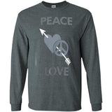Love Moschino Man Black T-Shirt Cotton, Elastane G240 Gildan LS Ultra Cotton T-Shirt