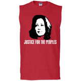Kamala Harris Justice for the peoples t shirt G270 Gildan Men's Ultra Cotton Sleeveless T-Shirt