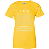 Selena  Classic Name Print t shirt G200L Gildan Ladies' 100% Cotton T-Shirt
