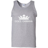 Dolce & Gabbana Black Crown Tee G220 Gildan 100% Cotton Tank Top
