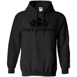 Dolce & Gabbana Crown D&G Logo Ringer Tee G185 Gildan Pullover Hoodie 8 oz.