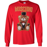 Moschino Circus Bear T-shirt Black - Black G240 Gildan LS Ultra Cotton T-Shirt