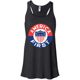 AMERICA FIRST agian! T shirt B8800 Bella + Canvas Flowy Racerback Tank