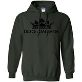 Dolce & Gabbana Crown D&G Logo Ringer Tee G185 Gildan Pullover Hoodie 8 oz.