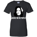 Kamala Harris Justice for the peoples t shirt G200L Gildan Ladies' 100% Cotton T-Shirt
