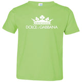 Dolce & Gabbana Black Crown Tee 3321 Rabbit Skins Toddler Jersey T-Shirt
