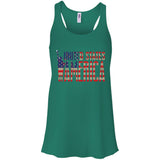 i'm American t shirt B8800 Bella + Canvas Flowy Racerback Tank