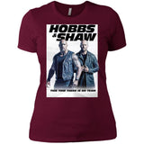 Hobbs & Shaw T-Shirt 2019 Movie HOT Fast&Furious Presents MEN-WOMEN Black-White NL3900 Next Level Ladies' Boyfriend T-Shirt