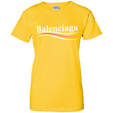 Balenciaga, Logo cotton T-shirt, Women, Black G200L Gildan Ladies' 100% Cotton T-Shirt