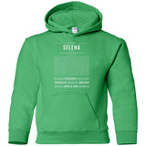 Selena  Classic Name Print t shirt G185B Gildan Youth Pullover Hoodie
