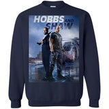 Hobbs & Shaw T-Shirt 2019 HOT Fast & Furious Presents Summer Men's Black And White S-5XL G180 Gildan Crewneck Pullover Sweatshirt  8 oz.