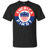 AMERICA FIRST agian! T shirt G200B Gildan Youth Ultra Cotton T-Shirt