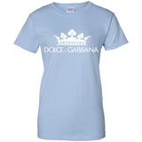 Dolce & Gabbana Black Crown Tee G200L Gildan Ladies' 100% Cotton T-Shirt