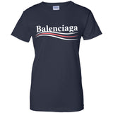 Balenciaga, Logo cotton T-shirt, Women, Black G200L Gildan Ladies' 100% Cotton T-Shirt