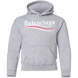 Balenciaga, Logo cotton T-shirt, Women, Black G185B Gildan Youth Pullover Hoodie
