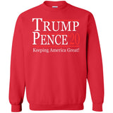 Trump pense keep America great 2020 G180 Gildan Crewneck Pullover Sweatshirt  8 oz.
