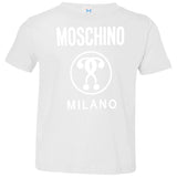Moschino Kids - logo print T-shirt - kids - Cotton 3321 Rabbit Skins Toddler Jersey T-Shirt