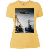 FAST AND FURIOUS 9 HOBBS AND SHAW movie poster t shirt NL3900 Next Level Ladies' Boyfriend T-Shirt