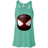Spider man mask T Shirt B8800 Bella + Canvas Flowy Racerback Tank