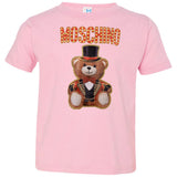 Moschino Circus Bear T-shirt Black - Black 3321 Rabbit Skins Toddler Jersey T-Shirt