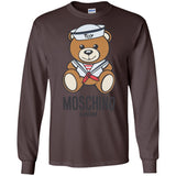 Moschino Man Azure T-Shirt Cotton G240 Gildan LS Ultra Cotton T-Shirt
