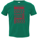 Gucci logomania print Red color gucci men's t shirt 3321 Rabbit Skins Toddler Jersey T-Shirt