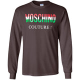 Moschino - Couture logo T-shirt - men - Cotton - 50 - Black G240 Gildan LS Ultra Cotton T-Shirt