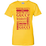 Gucci logomania print Red color gucci men's t shirt G200L Gildan Ladies' 100% Cotton T-Shirt